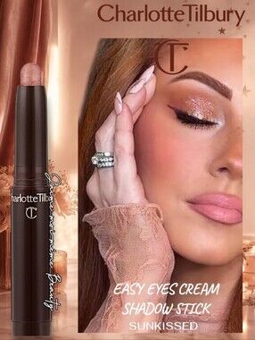 Charlotte Tilbury Cream Shadow Stick — Sunkissed Pink Peach Shimmer Multichrome